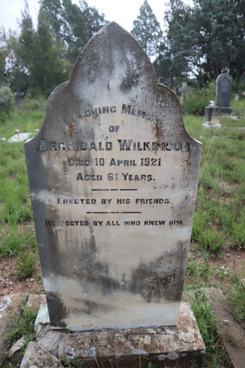 WILKINSON Archibald -1921