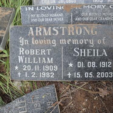 ARMSTRONG Robert William 1909-1982 &amp; Sheila 1912-2003