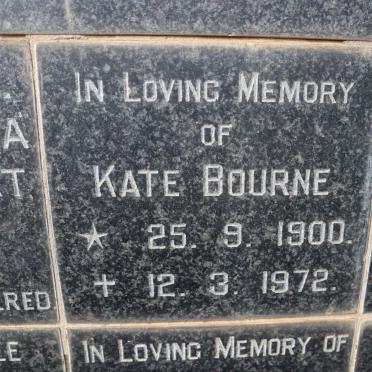 BOURNE Kate 1900-1972