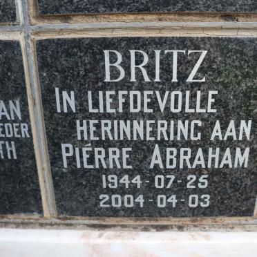 BRITZ Pierre Abraham 1944-2004