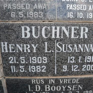 BUCHNER Henry L. 1909-1982 &amp; Susanna C.J. 1911-2002
