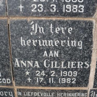 CILLIERS Anna 1909-1982