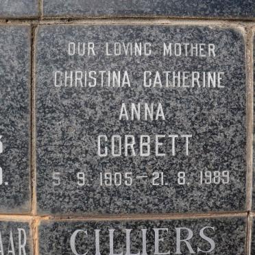 CORBETT Christina Catherine Anna 1905-1989