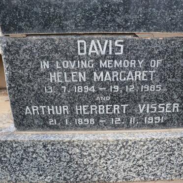 DAVIS Arthur Herbert Visser 1898-1991 &amp; Helen Margaret 1894-1985