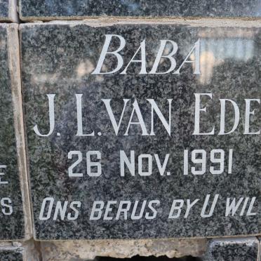 EDE J.L., van -1991
