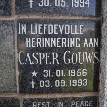 GOUWS Casper 1956-1993