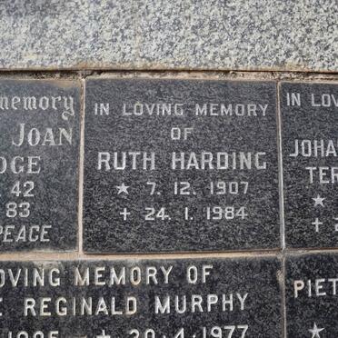 HARDING Ruth 1907-1984 :: TERBLANCHE Johann Truter 1920-1984