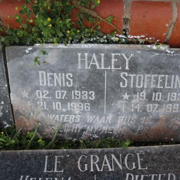 HALEY Denis 1933-1996 &amp; Stoffelina 1931-1998