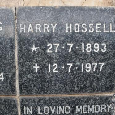 HOSSELL Harry 1893-1977