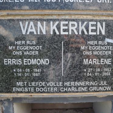 KERKEN Erris Edmond, van 1941-1987 &amp; Marlene 1953-2004
