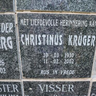 KRUGER Christinus 1930-2002