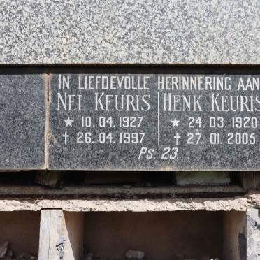 KEURIS Henk 1920-2005 &amp; Nel 1927-1997