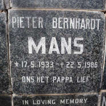 MANS Pieter Bernhardt 1933-1986
