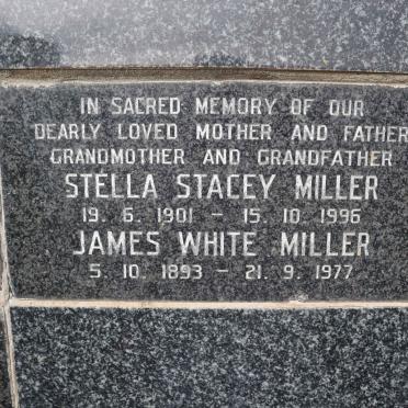 MILLER James White 1893-1977 &amp; Stella Stacey 1901-1996