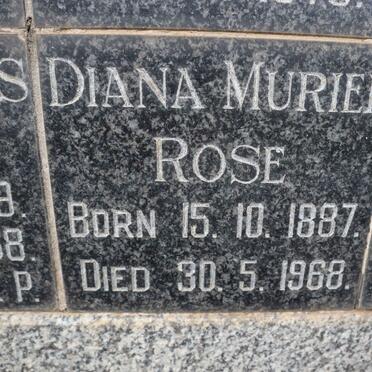 ROSE Diana Muriel 1887-1968