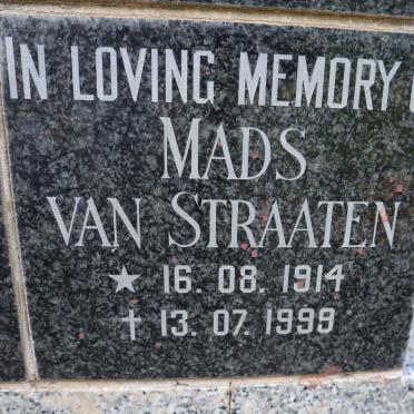 STRAATEN Mads, van 1914-1999