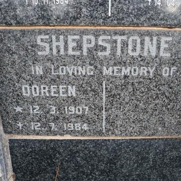 SHEPSTONE Doreen 1907-1984