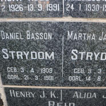 STRYDOM Daniel Basson 1909-1991 &amp; Martha Jacomina 1916-2000