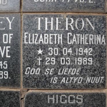 THERON Elizabeth Catherina 1942-1989