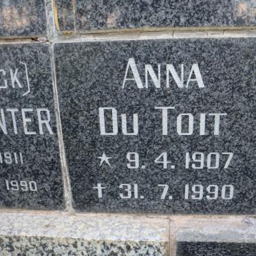 TOIT Anna, du 1907-1990