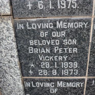 VICKERY Brian Peter 1939-1973
