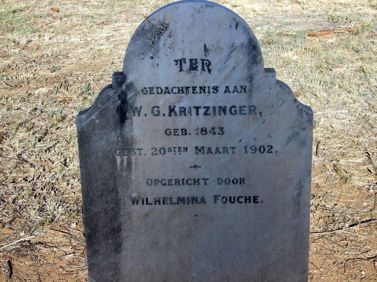 KRITZINGER W.G. 1843-1902