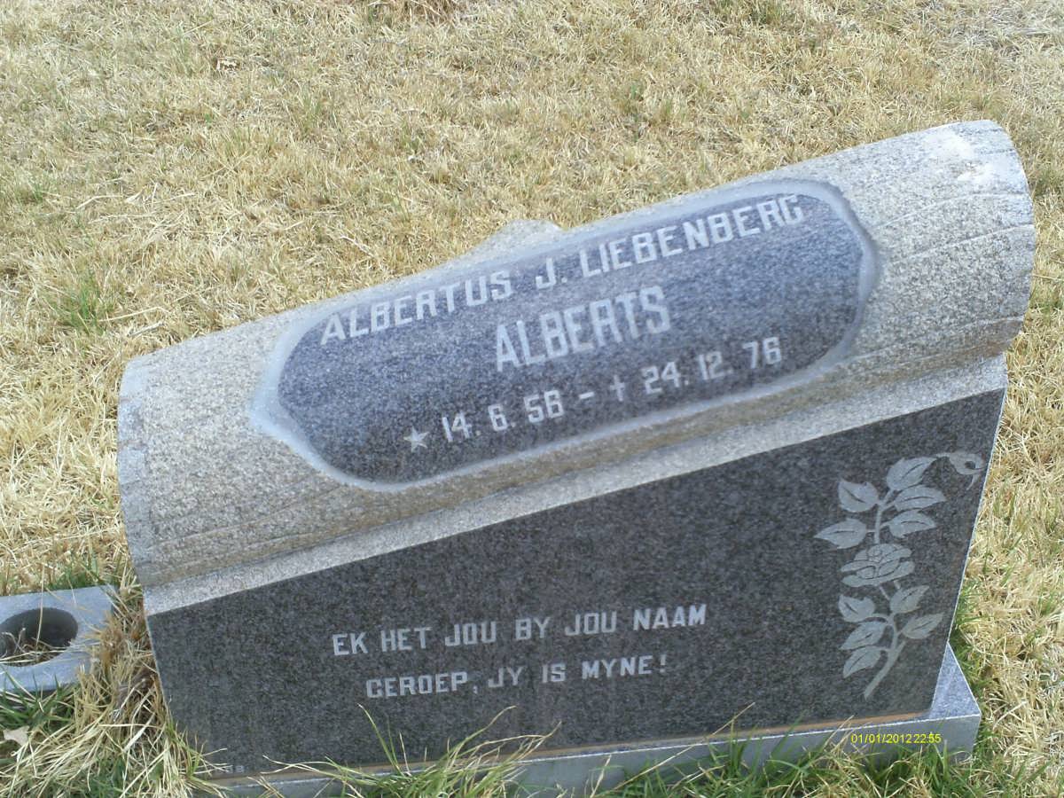 ALBERTS Albertus J. Liebenberg 1956-1976