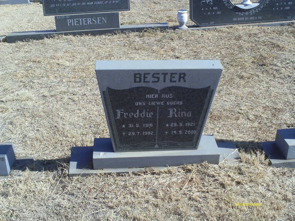 BESTER Freddie 1916-1982 &amp; Rina 1921-2000