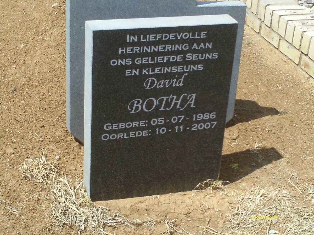BOTHA David 1986-2007