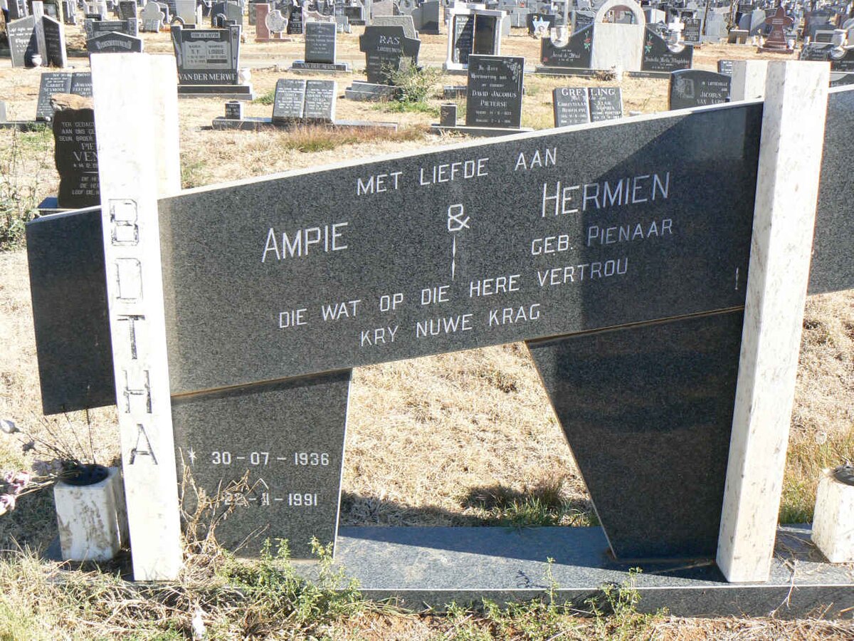 BOTHA Ampie 1936-1991 &amp; Hermien PIENAAR