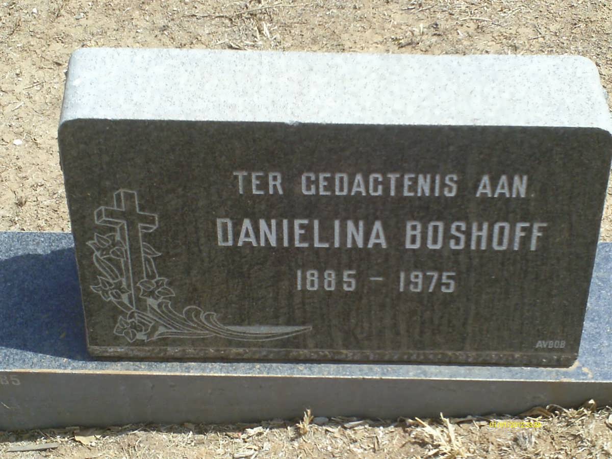 BOSHOFF Danielina 1885-1975