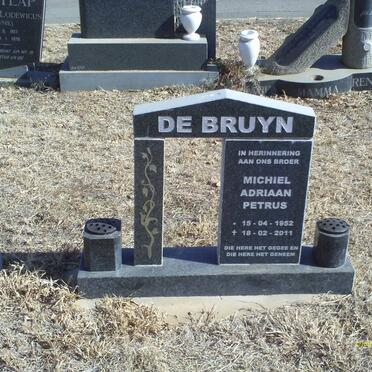 BRUYN Michiel Adriaan Petrus, de 1952-2011