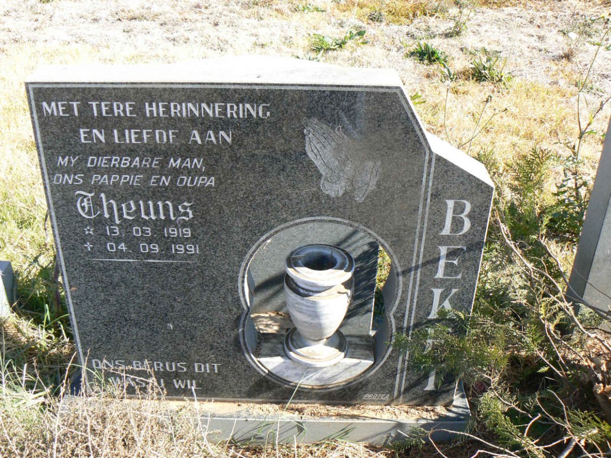 BEKET Theuns 1919-1991
