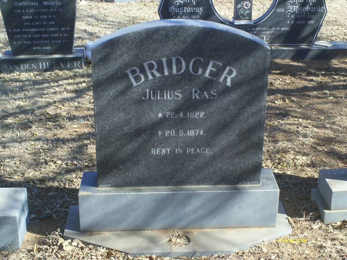 BRIDGER Julius Ras 1922-1974