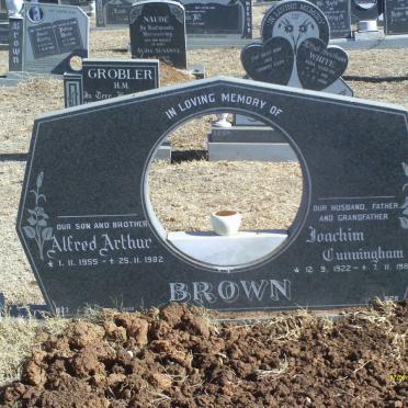 BROWN Alfred Arthur 1955-1982 :: BROWN Joachim Cunningham 1922-1988