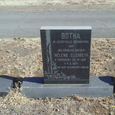 BOTHA Helena Elizabeth nee ROSSOUW 1902-1973