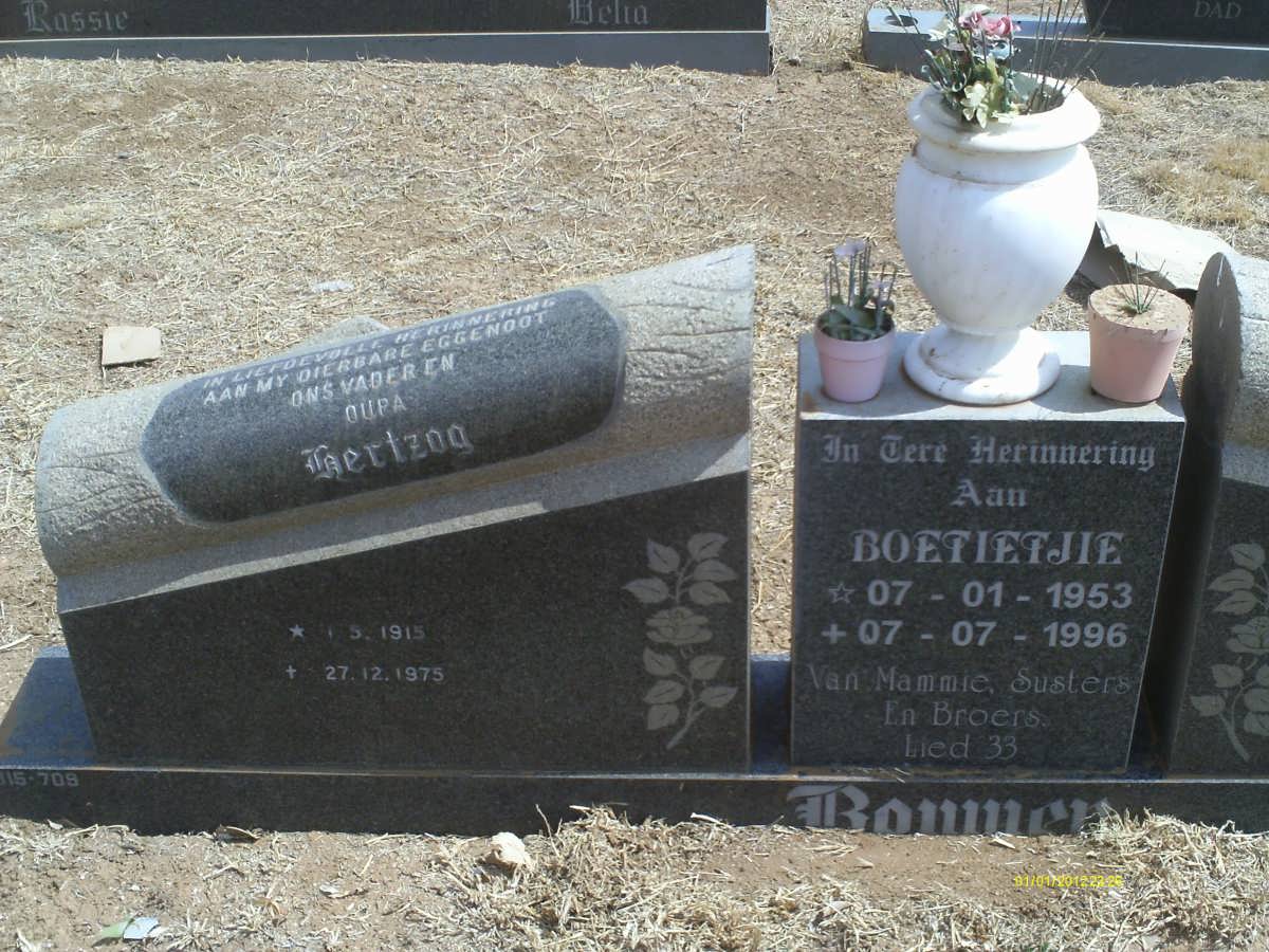 BOMNER Hertzog 1915-1975