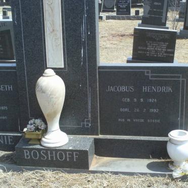 BOSHOFF Jacobus Hendrik 1924-1992