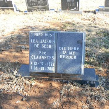 BEER Lea Jacoba, de nee CLAASSENS 1922-2015