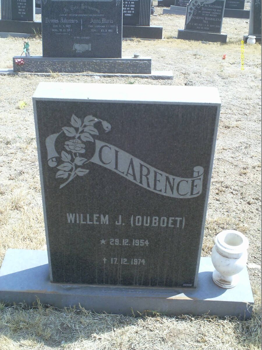 CLARENCE Willem J. 1954-1974