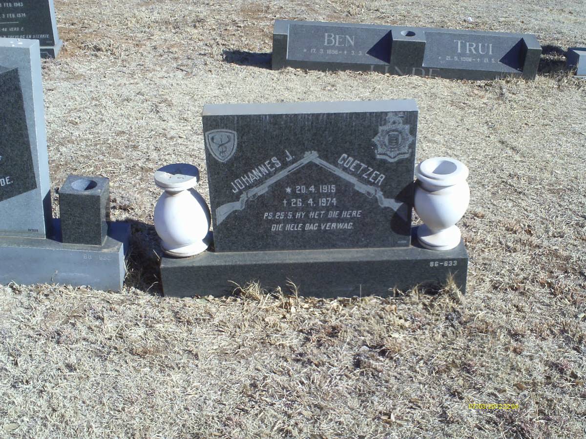 COETZER Johannes J. 1915-1974