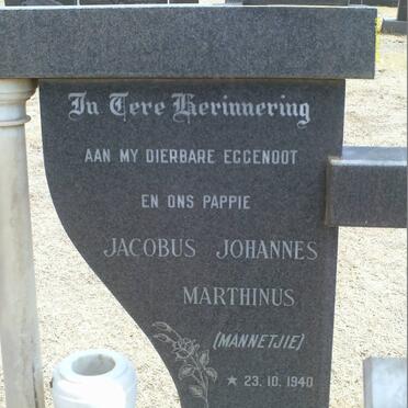 COETZEE Jacobus Johannes Marthinus 1940-1975