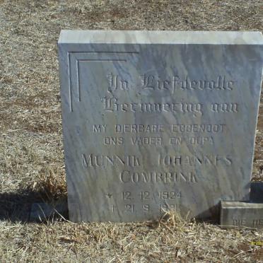 COMBRINK Munnik Johannes 1924-1981