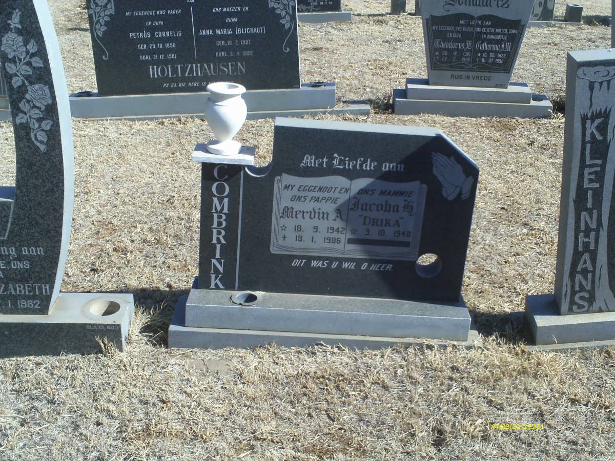 COMBRINK Mervin A. 1942-1986 &amp; Jacoba H. 1948-