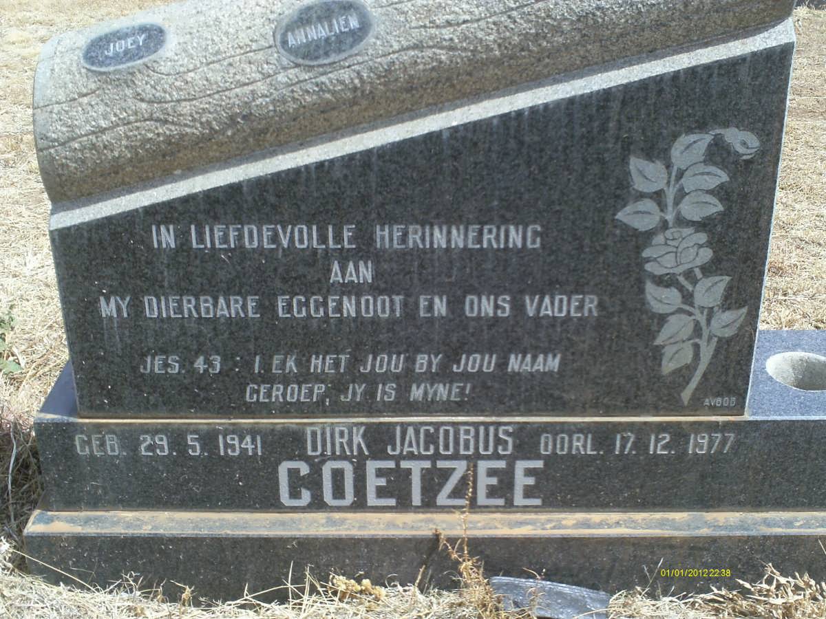 COETZEE Dirk Jacobus 1941-1977