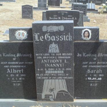 CASSICK Albert, le 1913-1979 &amp; Sarah 1913-2003 :: LE CASSICK Anthony J. 1964-1980