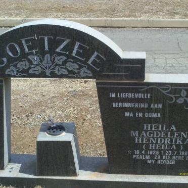 COETZEE Heila Magdalena Hendrika 1925-1999