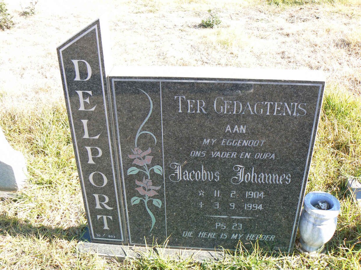 DELPORT Jacobus Johannes 1904-1994