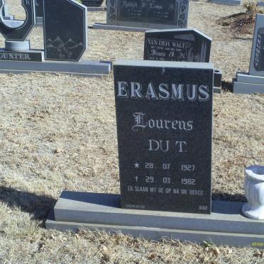 ERASMUS Lourens du T. 1927-1982