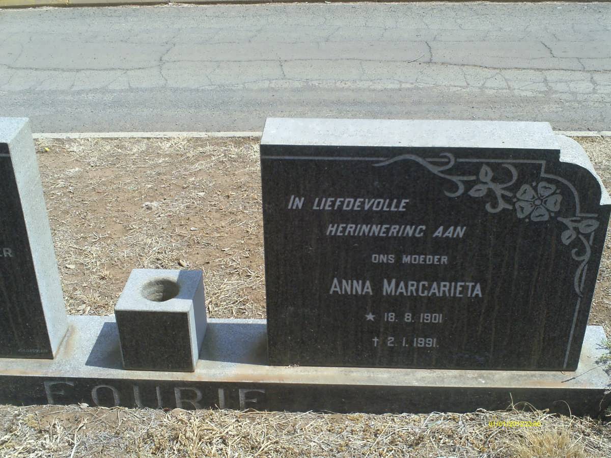 FOURIE Anna Margarieta 1901-1991